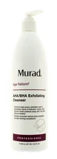 Murad AHA/BHA Exfoliating Cleanser Pro Size 16.9 oz/500mL NEW AUTH 