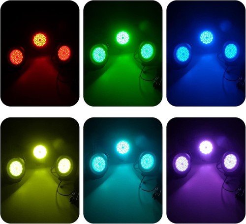3/5 IN 1 Solar LED Pond Light RGB Spotlight Garden Outdoor Pool Submersible IP68 - Picture 51 of 53
