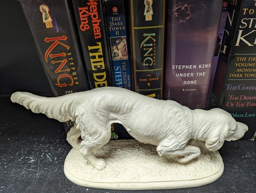 De Colección Santini Firmada Escultura Perro Caza Labrador Golden Retriever Resina Regalo13" - Imagen 2 de 5