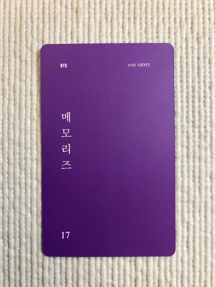 BTS Memories of 2017 DVD Limited Official Photo card ( JIN ) | eBay