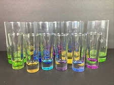 CRISA Libbey Multi-colored Drinking and Shot Glasses