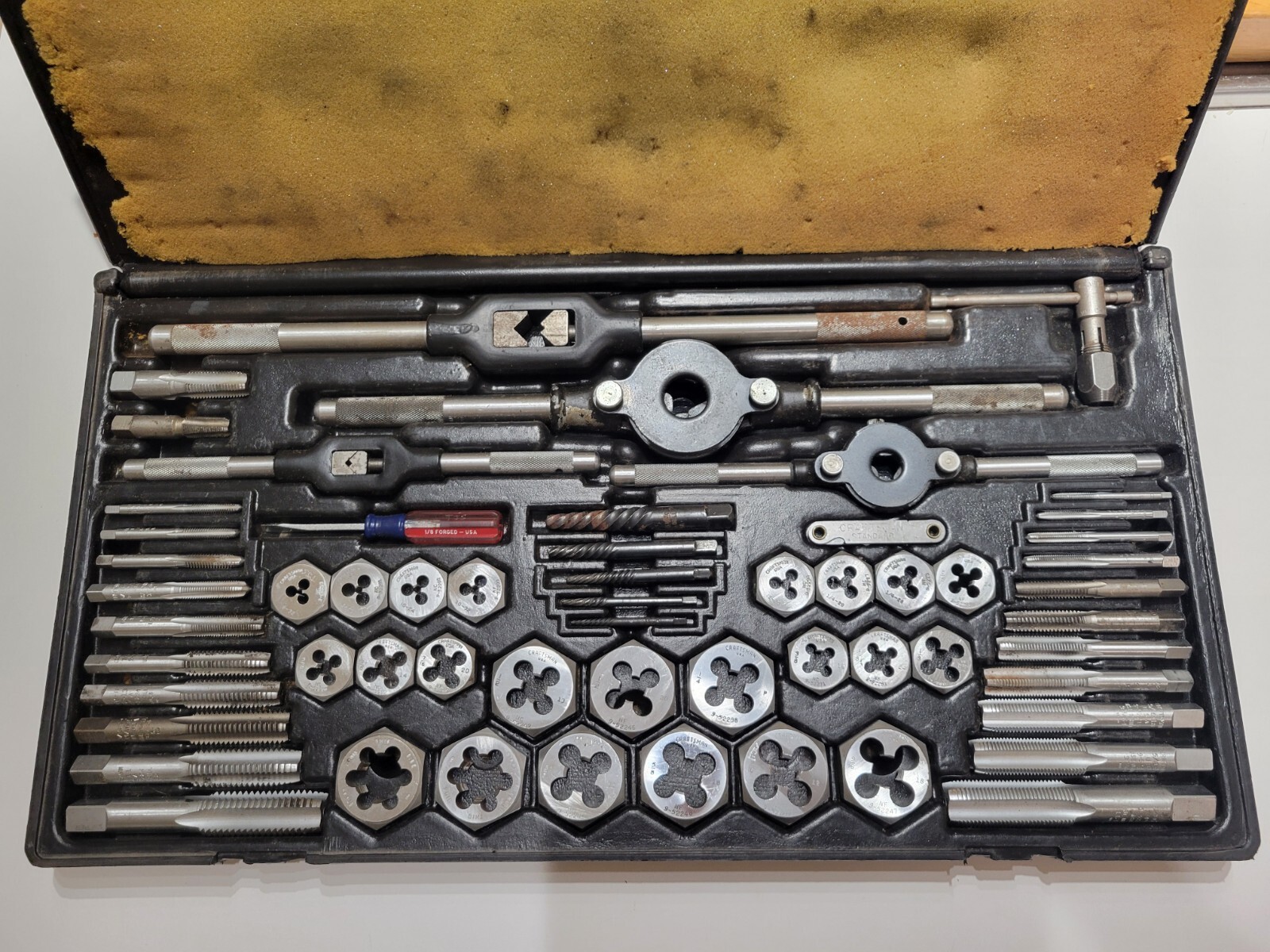 CRAFTSMAN USA KROMEDGE 59 Piece Mechanics Tap & Die Set 952151 eBay