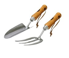 Rolson Heavy Duty Stainless Steel Garden Hand Trowel & Fork  Planting Tool