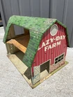 Vintage Lazy-Day Farm Marx Tin Metal Litho Toy Barn BL