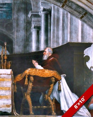 MASS AT BOLSENA ITALY CATHEDRAL PAINTING CATHOLIC ART REAL CANVAS PRINT
