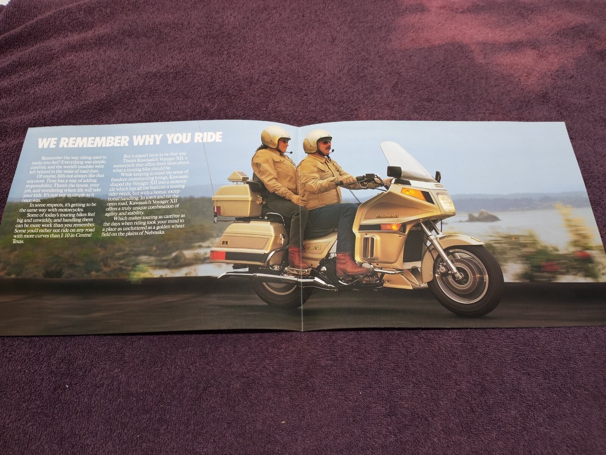 Vintage 1989 KAWASAKI VOYAGER XII ZG1200-B3 MOTORCYCLE DEALERS