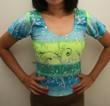 New Multicolored Dance / Fitness Tops Shirts for Women size 8 Small