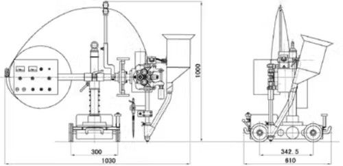 MZ-ZK automatic submerged arc welding trolley Servo motor DC110V - Afbeelding 1 van 6