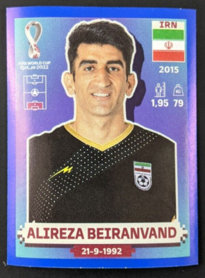 Alireza Beiranvand IRN 4 BLUE 2022 Panini FIFA World Cup Qatar