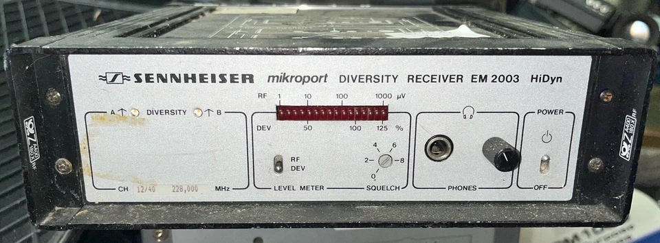 RECEPTEUR HF SENNHEISER EM2003 Fréquence 228 Mhz - Photo 1/1