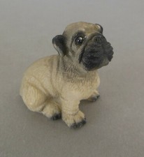 Hund sitzend 4 cm hoch f&uuml;r Krippe Bauernhof Tierfigur Nr. 2