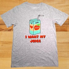 ✨ Boys XL 16 Hybrid Apparel Gray T-Shirt Short Sleeve Tagless Soft Tee Shirt ✨