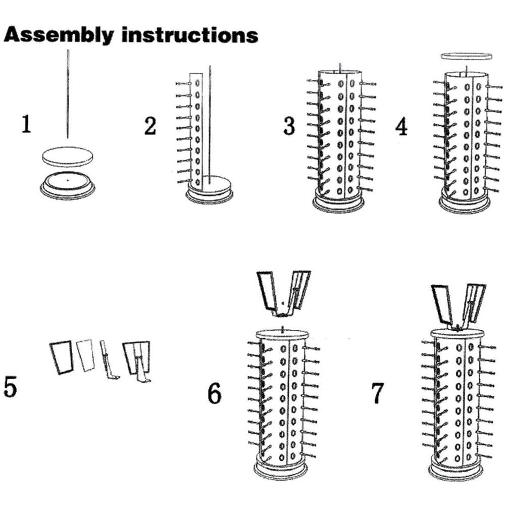 Sunglass Display Rack Rotating Metal 44 Pairs Glasses Stand Holder W