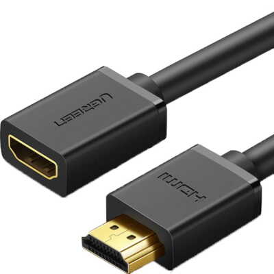 Adapterkabel HDMI (Stecker) - HDMI (Buchse) 2.0 4K UHD 1 m Ugreen Schwarz