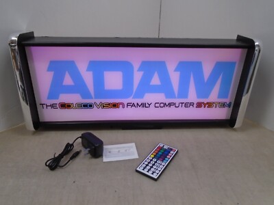 Coleco Vision Adam Computer LED Display lighted sign lightbox Wall hanging Light