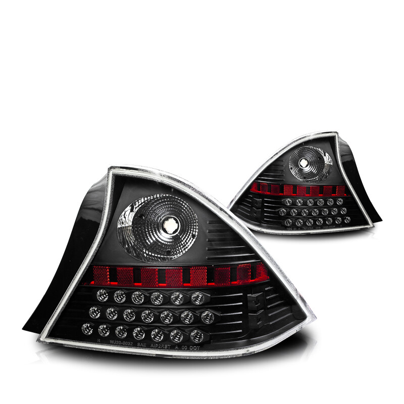 Nixon Offroad LED Tail Lights For 2001–2003 Honda Civic Coupe – Black Housing, Clear Lens