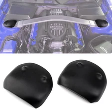 For 05-14 Mustang Black Satin Strut Tower Covers Caps Fitted 4 Boss Brace