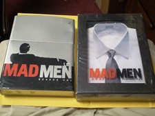  2 Mad Men Season DVD Lot: Mad Men Seasons 1  2  w/Slipcovers AMC