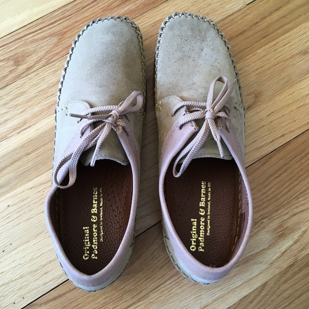 Padmore & Barnes Moccasins Shoes 9 Willow Lite Terra Suede M387R
