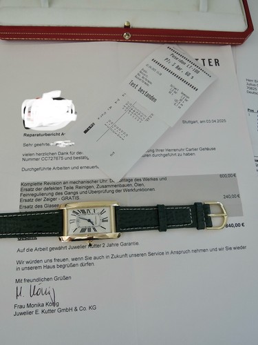 Cartier Américaine Tank XL 27x45mm 18K Gold 2025 Cartier Service 2 Year Warranty - Picture 13 of 16