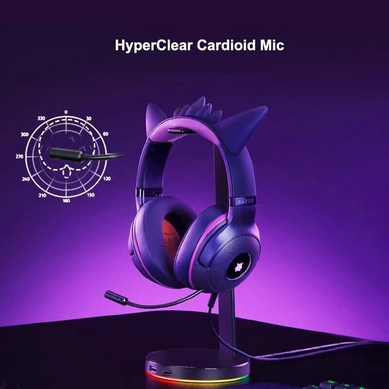 Razer x Pokémon Gengar Wired Headset Headphone Limited Edition Gift - Image 4 of 4