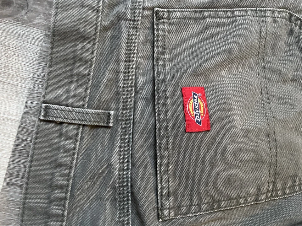 Оливково-зеленые рабочие брюки плотника Dickes - Изображение 3 из 4