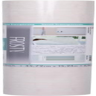Versatile Self-Adhesive Clear Shelf Liner, 18'' x 50', Frosty White Lace
