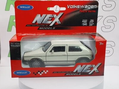 Volkswagen Golf 1 GTI Welly 1/38 blanc - Photo 1/3