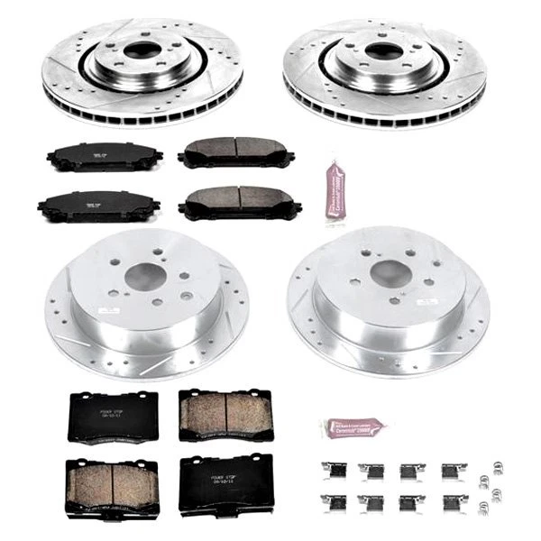 Power Stop 1-Click Z23 Evolution Sport Brake Kit for 14-19 Toyota Highlander Foto 2 de 2