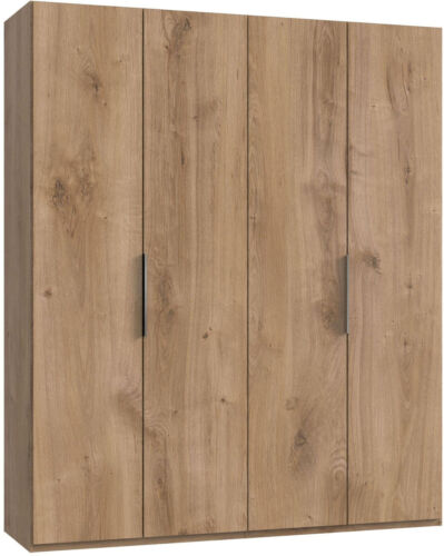 Clamping wardrobe for children´s room level plankeneiche 200x58x236cm 4-door-
