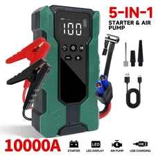10000A Car Jump Starter with Air Compressor 12V&150PSI, Car Jump Box LED Display