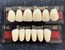 Acrylic Resin False Teeth Super-Dent Anterior /Upper & lower Set A2/136 dentures