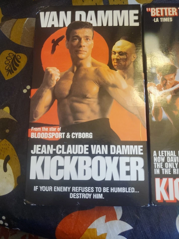 KICKBOXER 1 & 2 Lot 1989 VHS Jean-Claude Van Damme Action Bloodsport Kung Fu - Image 2 of 3