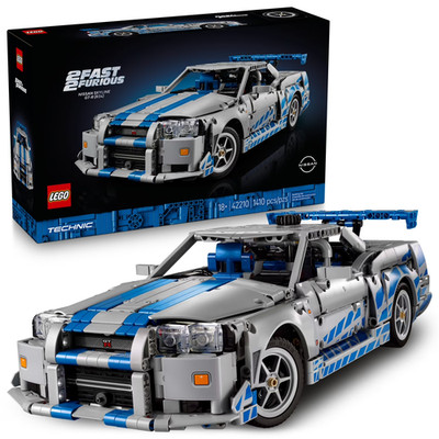 LEGO Technic 2 Fast 2 Furious Nissan Skyline GT-R (R34) Car - DIY Kit & Building