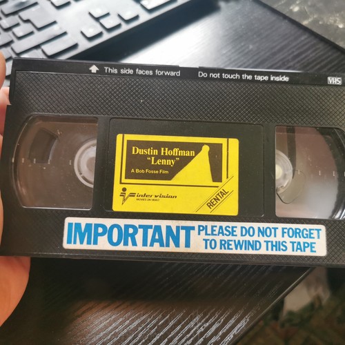 lenny intervision dustin hoffman bob fosse rare pre cert vhs tape only