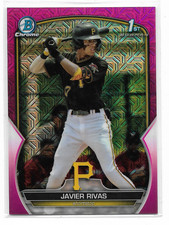 2023 Bowman Chrome - 1st Bowman Javier Rivas #BCP-159 Pink Mojo Refractor /199
