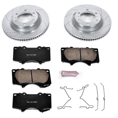 Power Stop K5873 Z23 Daily Driver Brake Pad and Z23 Evolution Brake Rotor Kit