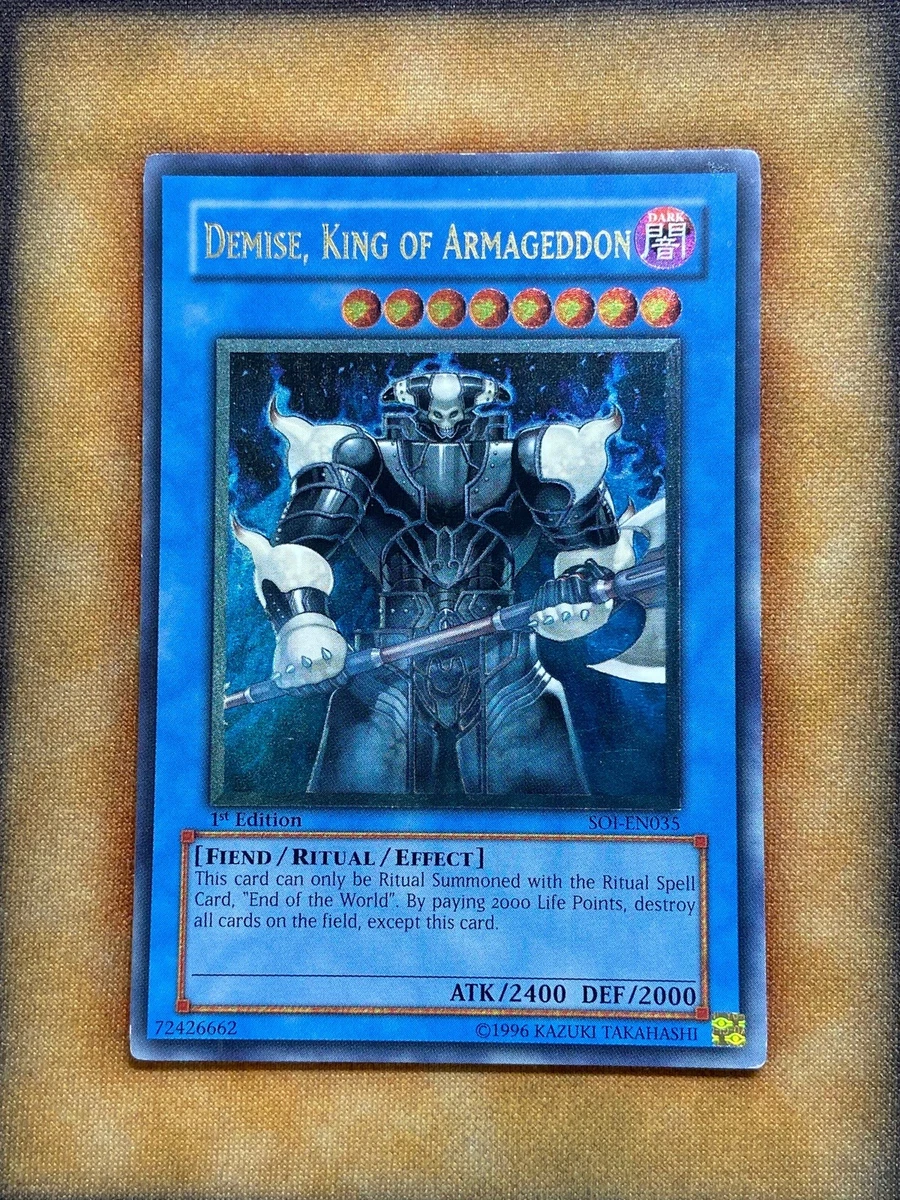 Demise, King of Armageddon Yu-Gi-Oh! TCG Individual Trading Card