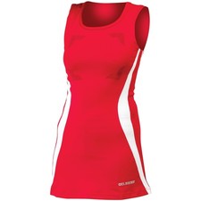 Gilbert Netball Dress - Eclipse II Dress Red/White -Size: 10 Ex-Display Free p&p