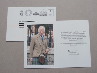 King Charles III. Danksagung Weihnachten 2023 royal reply