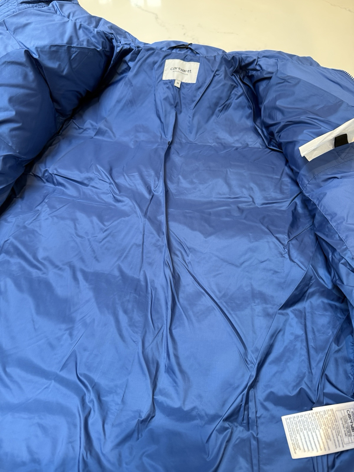 Carhartt WIP Springfield Full Zip Puffer Jacket, Liberty Blue, Size M RRP £270 image 7