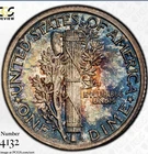 1917 Mercury Dime — PCGS MS63 FB 🔥 Blue Toned 🌈 See Video!