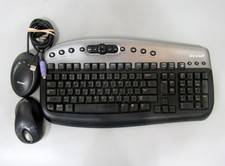 Microsoft Wireless Multimedia Keyboard 1.0A Receiver Optical Mouse