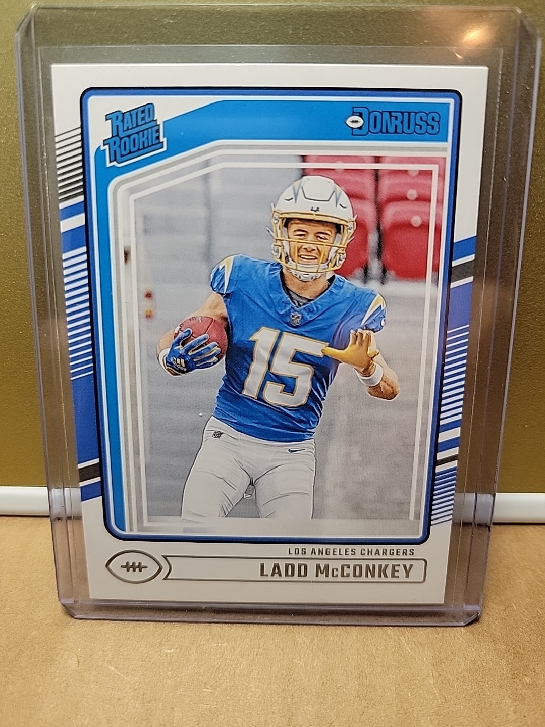 2024  Donruss Ladd McConkey Rated Rookie No. 328 Chargers  RC