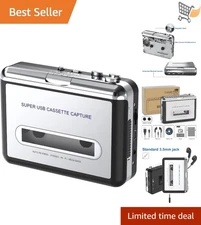 Cassette Tape to MP3 Converter USB Portable Digital Music Capture for Laptop PC