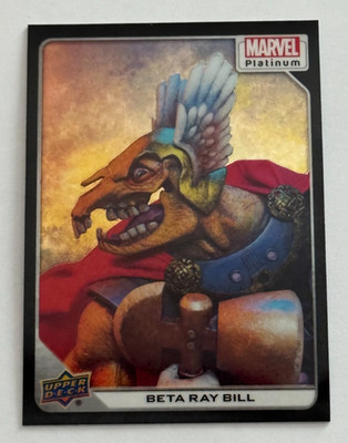 2023 Upper Deck Marvel Platinum Rainbow Black #1 Beta Ray Bill