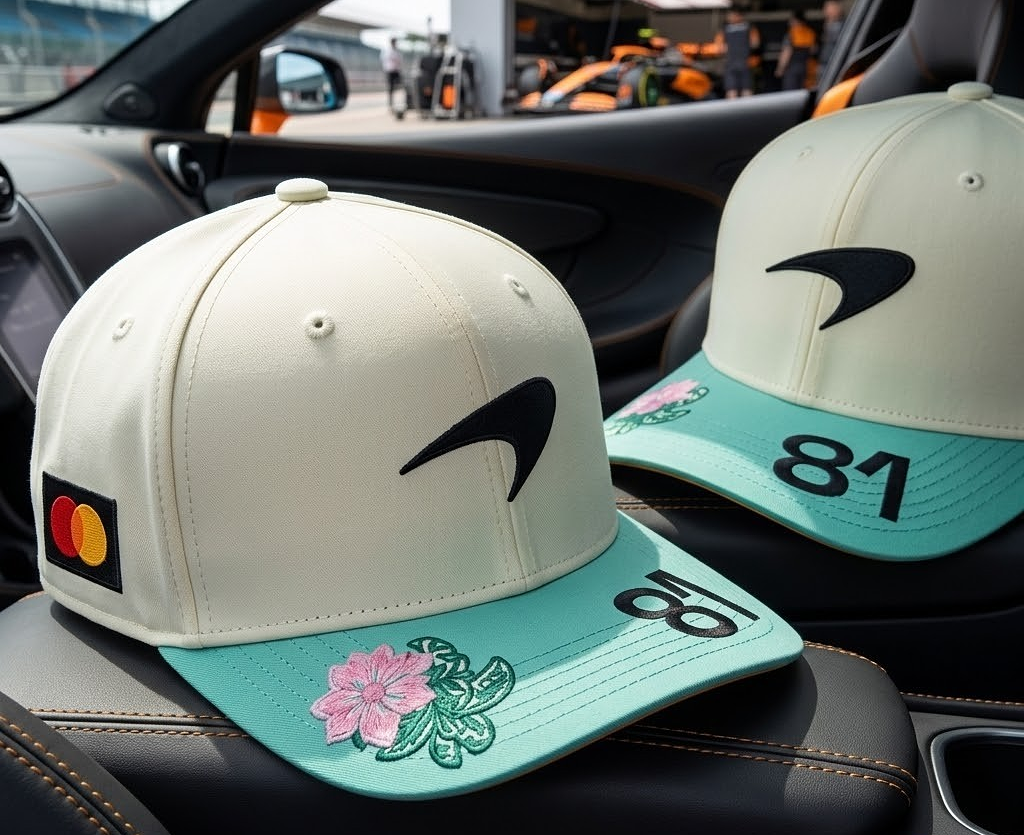 McLaren F1 Team Oscar Piastri No. 81 Baseball Cap Papaya Orange