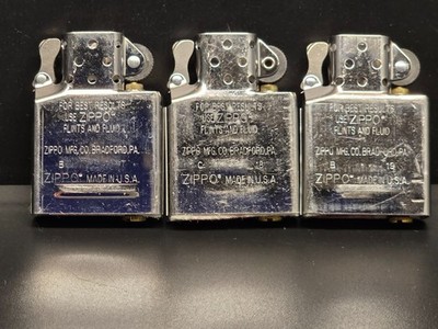3er SET: Zippo Insert/Benzineinsatz, JAHRGANG: 2017/2018/2019, Ersatztank