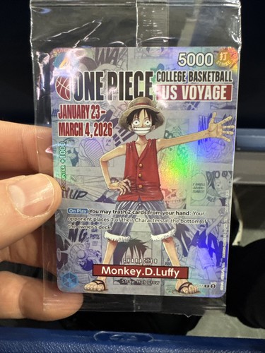 One Piece CCG MonkeyDLuffy BVB x One Piece Match Day 26 Promo Card Seale G2U