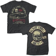 Black Label Society Band Worldwide basic black 2 side T shirt